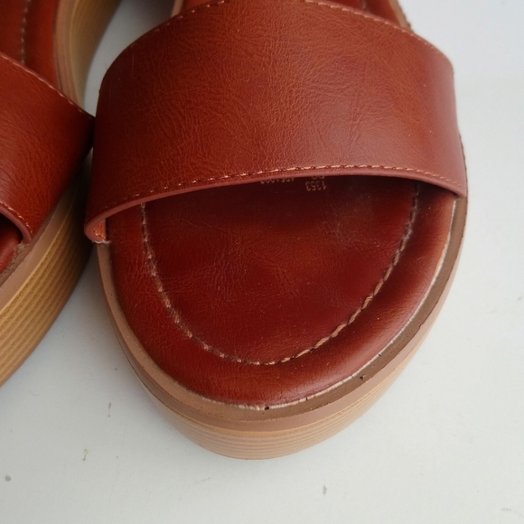 Corelli Brown open toe Flatform sandal 40 - Picture 4 of 9